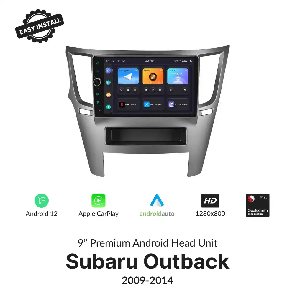 Subaru Outback 2009-2014 — Premium 9” Carplay & Android Auto Head Unit ...