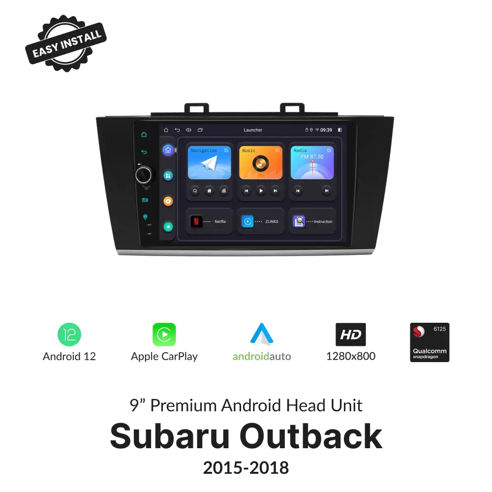 Subaru Outback 2015-2018 — Premium 9” Carplay & Android Auto Head Unit - Car Tech Studio