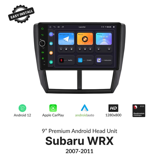 Subaru WRX 2007-2011 — Premium 9” Carplay & Android Auto Head Unit - Car Tech Studio