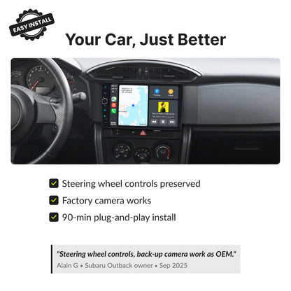 Subaru BRZ 2012-2017 — Premium 9” CarPlay & Android Auto Head Unit 2012