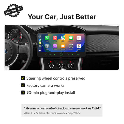Subaru BRZ 2012-2021 — Premium 12.3” CarPlay & Android Auto Head Unit 2012