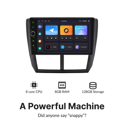 Subaru Forester 2008-2012 — Premium 9” CarPlay & Android Auto Head Unit 2008