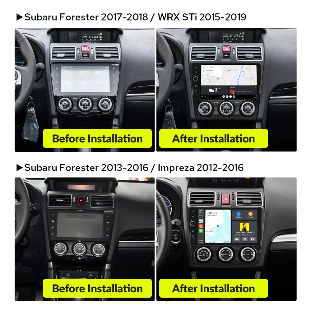 Subaru Forester 2013-2018 — Premium 9” CarPlay & Android Auto Head Unit 2013