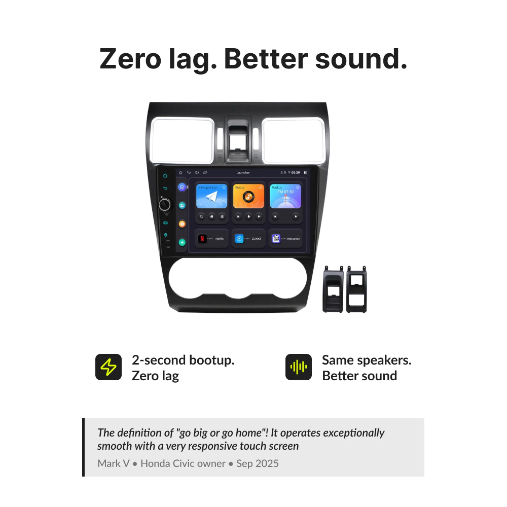 Subaru Forester 2013-2018 — Premium 9” CarPlay & Android Auto Head Unit 2013