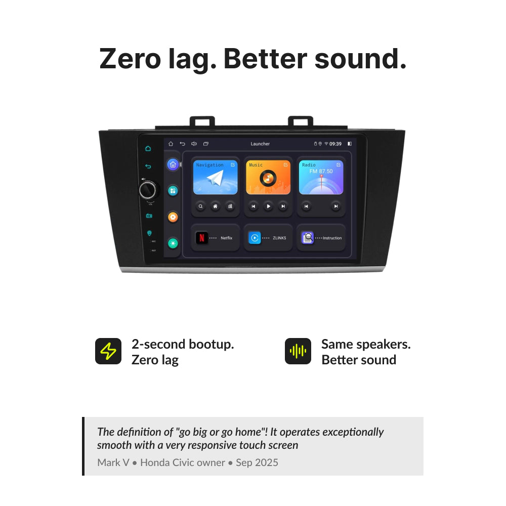 Subaru Legacy 2015-2018 — Premium 9” CarPlay & Android Auto Head Unit 2015
