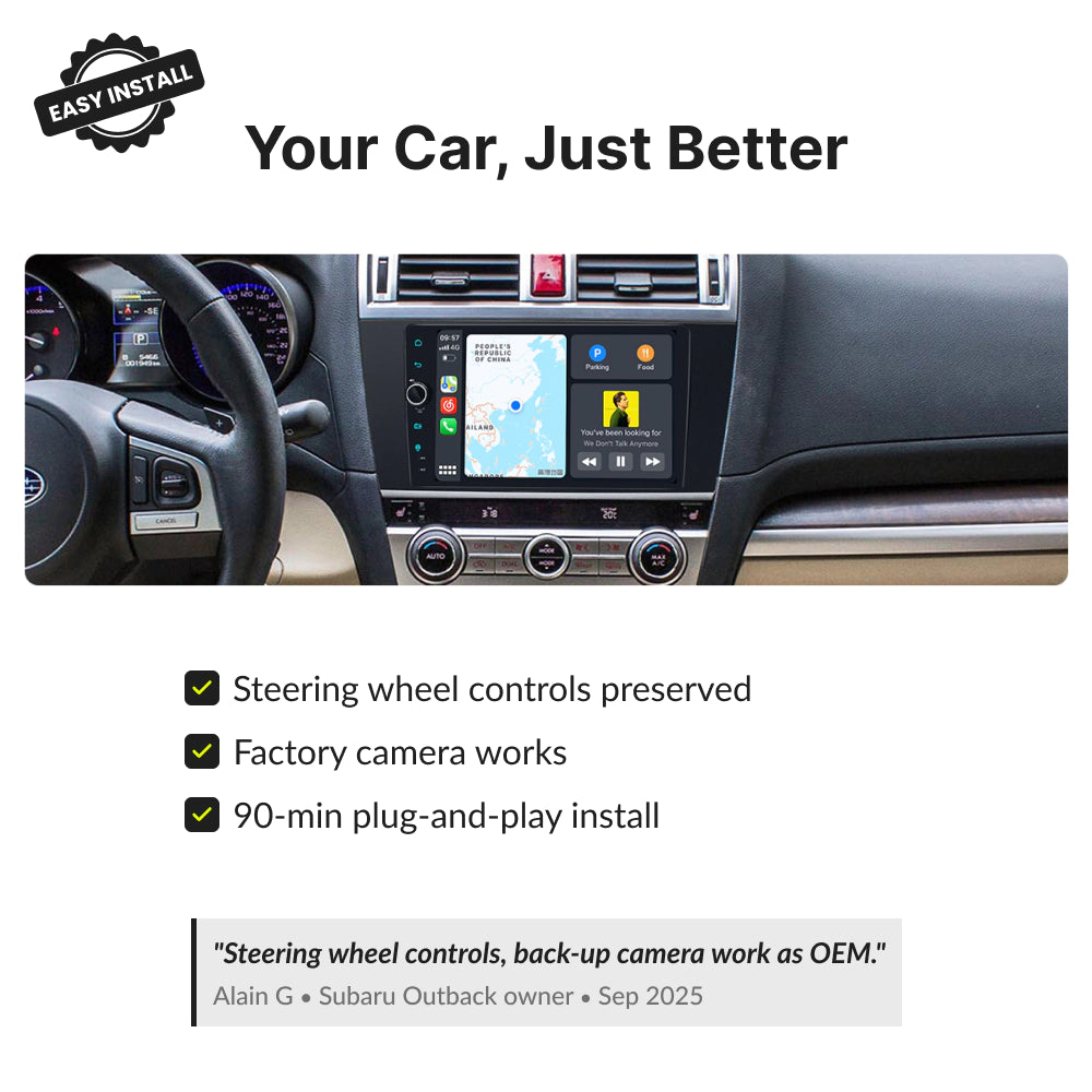 Subaru Legacy 2015-2018 — Premium 9” CarPlay & Android Auto Head Unit 2015
