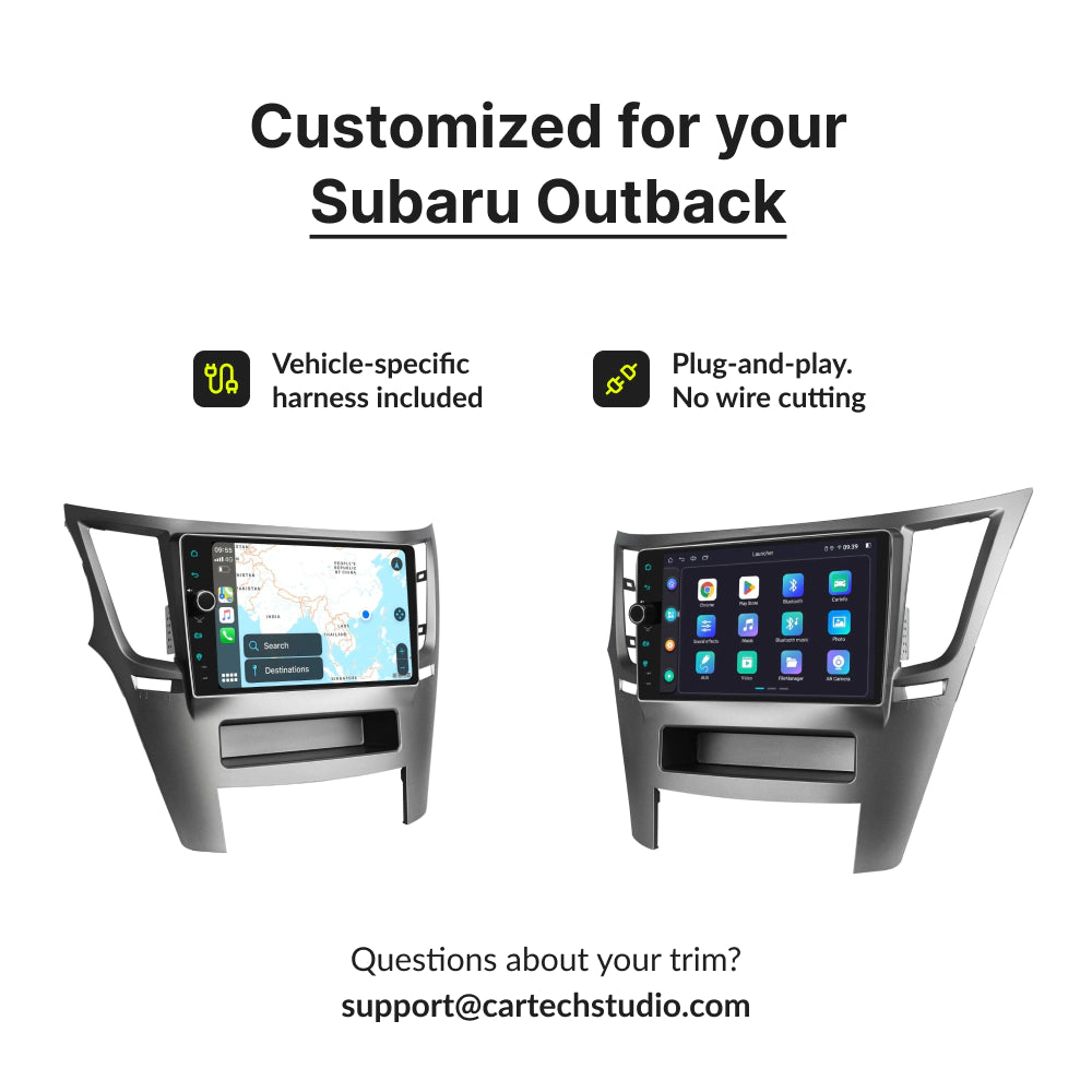 Subaru Outback 2009-2014 — Premium 9” CarPlay & Android Auto Head Unit 2009