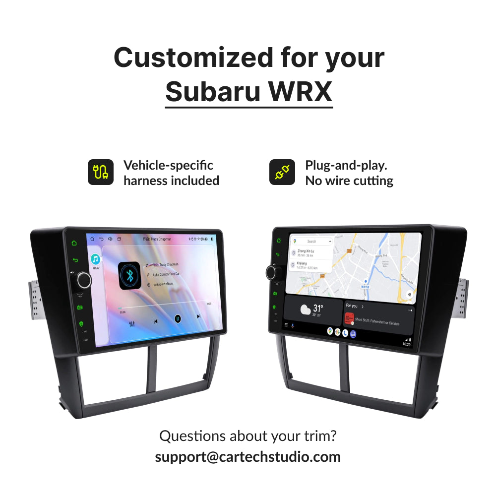 Subaru WRX 2007-2011 — Premium 9” CarPlay & Android Auto Head Unit 2007