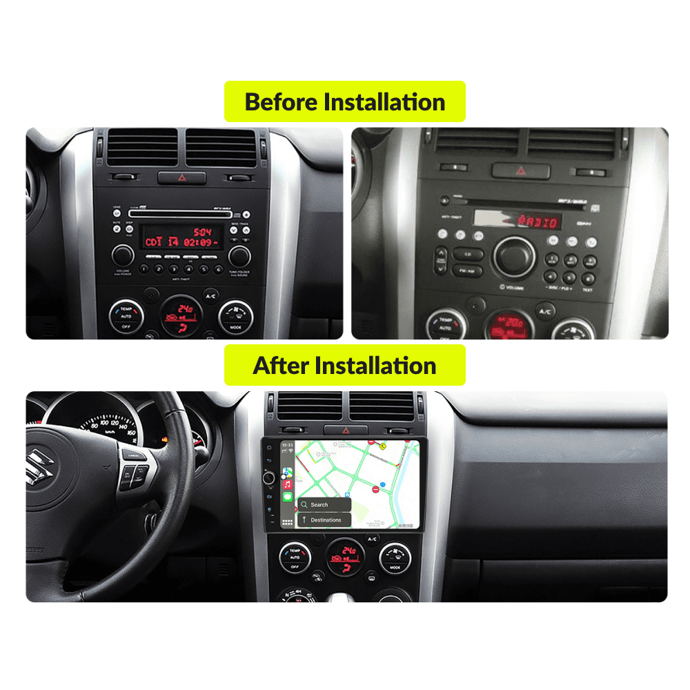 Suzuki Grand Vitara 2005-2023 — Premium 9” Carplay & Android Auto Head Unit - Car Tech Studio