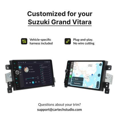 Suzuki Grand Vitara 2005-2023 — Premium 9” CarPlay & Android Auto Head Unit 2005