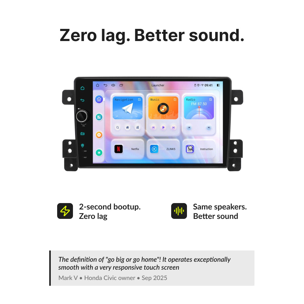 Suzuki Grand Vitara 2005-2023 — Premium 9” CarPlay & Android Auto Head Unit 2005