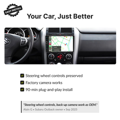 Suzuki Grand Vitara 2005-2023 — Premium 9” CarPlay & Android Auto Head Unit 2005