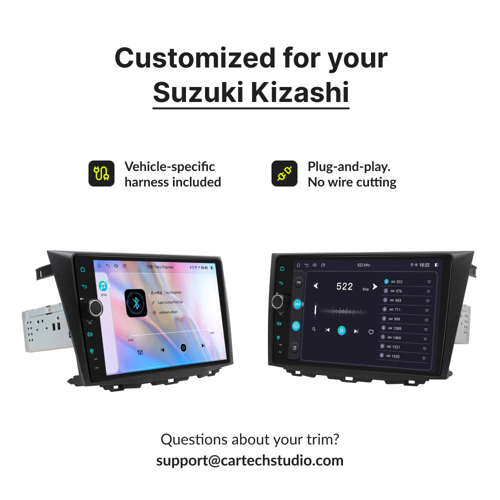 Suzuki Kizashi 2009-2015 | 9” Wireless CarPlay Android Head Unit
