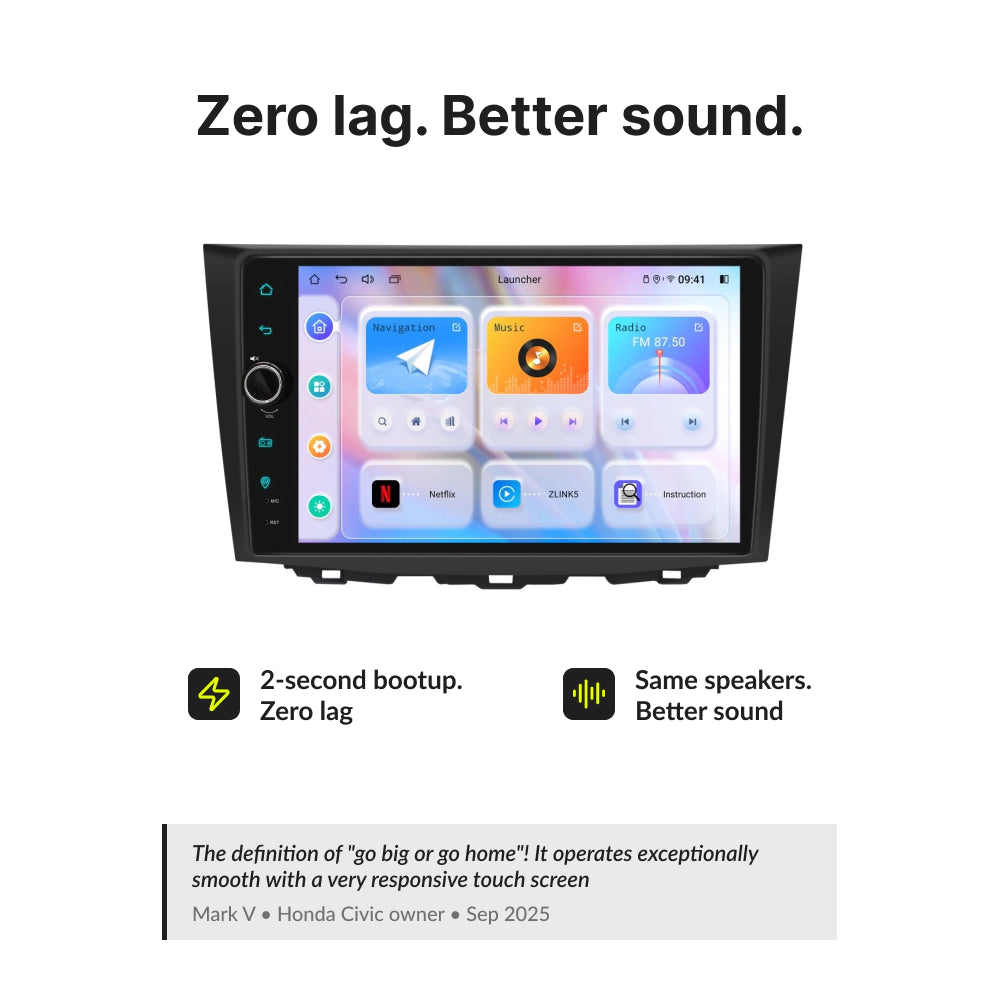Suzuki Kizashi 2009-2015 | 9” Wireless CarPlay Android Head Unit