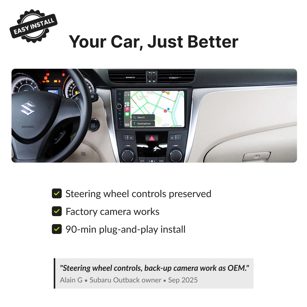 Suzuki Kizashi 2009-2015 | 9” Wireless CarPlay Android Head Unit