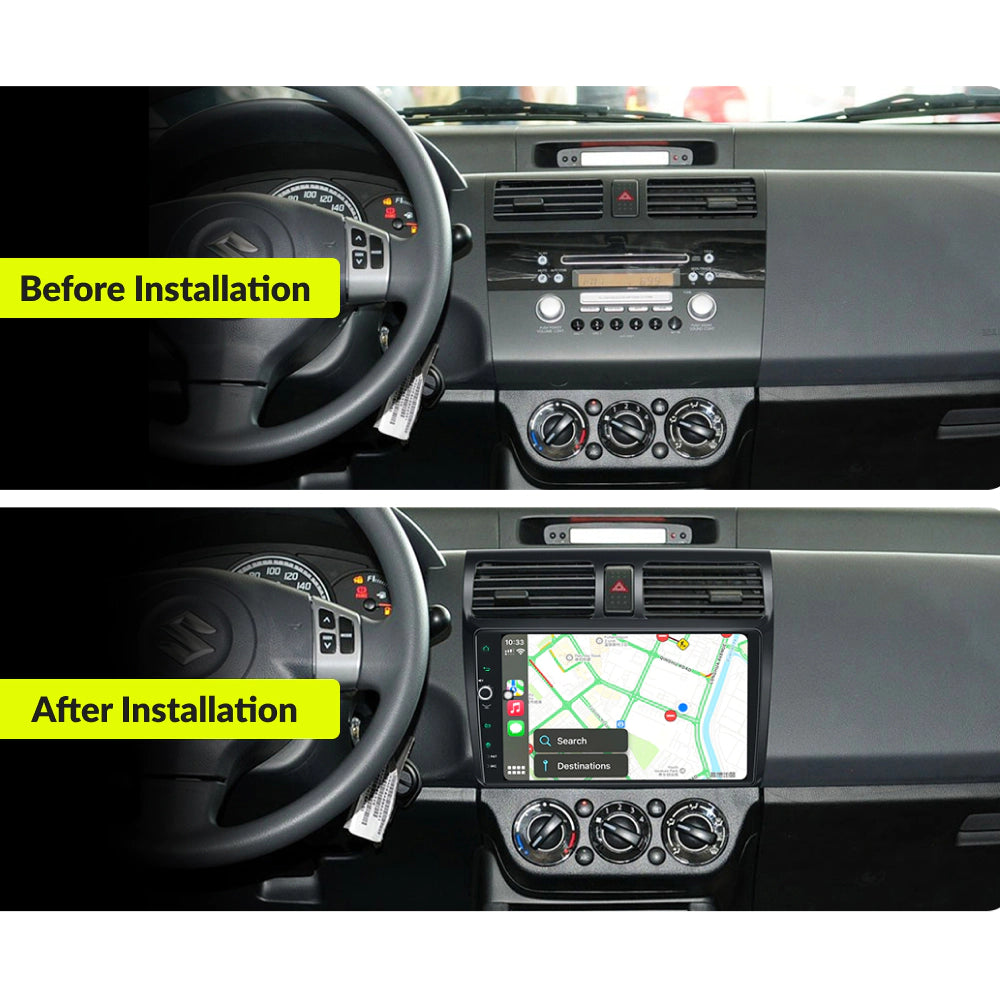 Suzuki Swift 2004-2010 — Premium 10.1” CarPlay & Android Auto Head Unit 2004