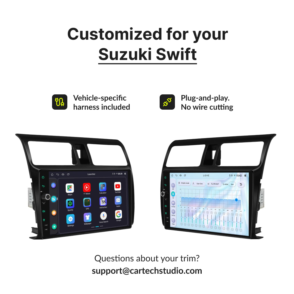 Suzuki Swift 2004-2010 — Premium 10.1” CarPlay & Android Auto Head Unit 2004