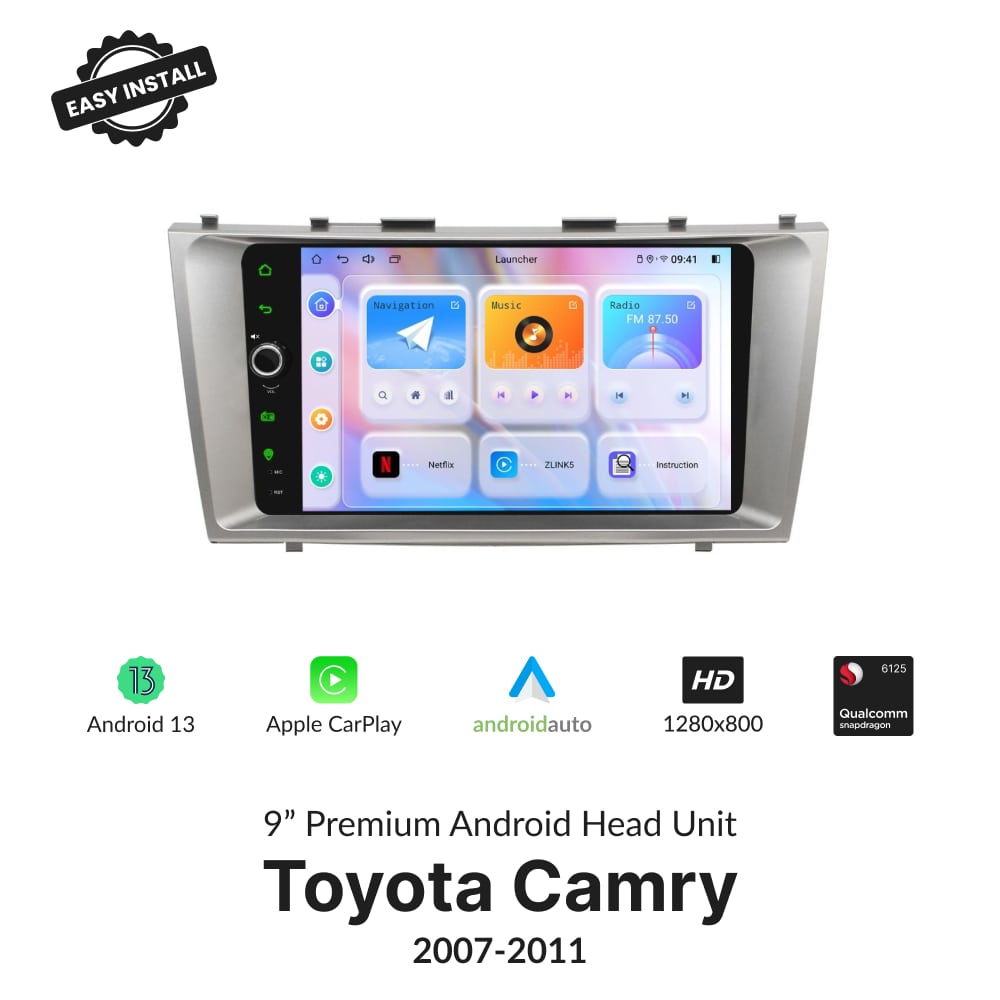 Toyota Camry 2007-2011 — Premium 9” Carplay & Android Auto Head Unit