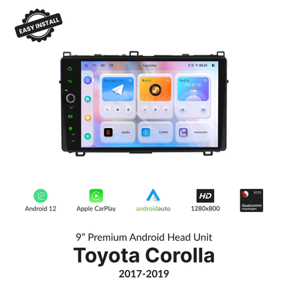 Toyota Corolla 2017-2019 — Premium 9” Carplay & Android Auto Head Unit - Car Tech Studio