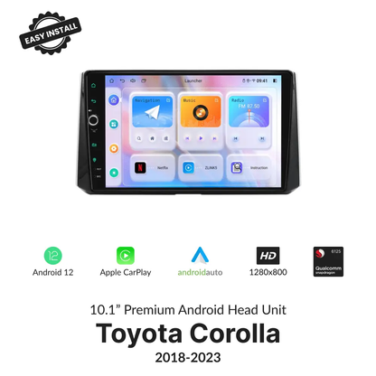Toyota Corolla 2018-2023 — Premium 10.1” Carplay & Android Auto Head Unit - Car Tech Studio