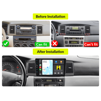 Toyota Corolla EX/E120 2001-2007 — Premium 9” Carplay & Android Auto Head Unit - Car Tech Studio