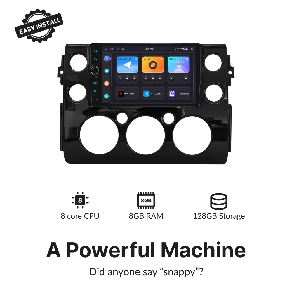 Toyota FJ Cruiser 2007-2014 — Premium 9” CarPlay & Android Auto Head Unit