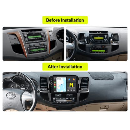 Toyota Fortuner Hilux 2007-2015 — Premium 9” Carplay & Android Auto Head Unit - Car Tech Studio