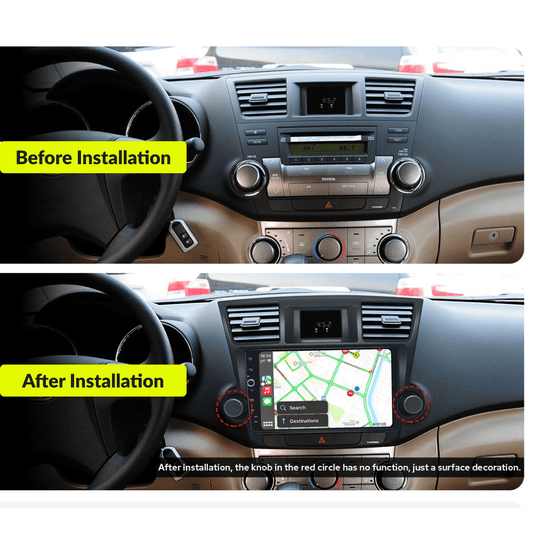 Toyota Highlander 2008-2013 — Premium 10.1” Carplay & Android Auto Head Unit