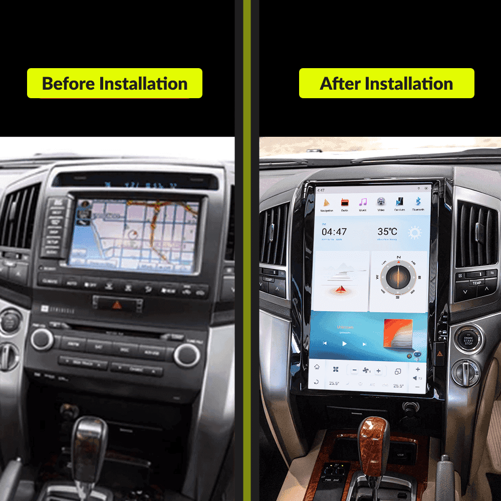Toyota Tesla-Style Carplay & Android Auto Screens – Car Tech Studio