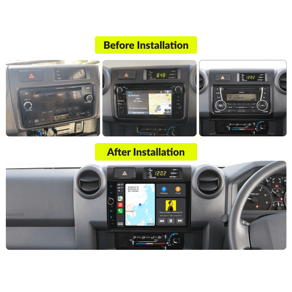 Toyota Land Cruiser 70 76 78 79 Series 2007-2022 — Premium 9” Carplay & Android Auto Head Unit - Car Tech Studio