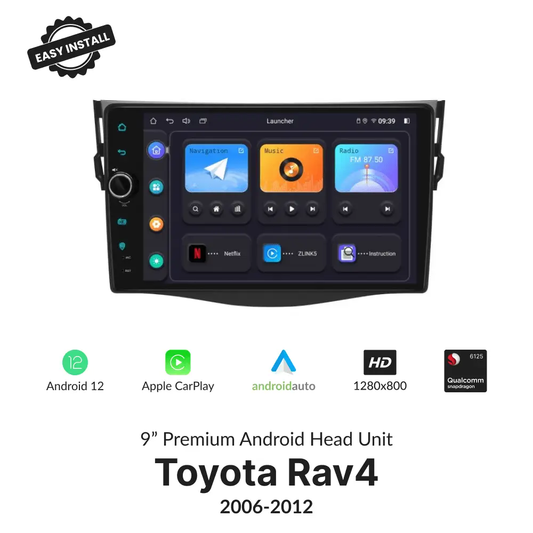 Toyota Rav4 2006-2012 — Premium 9” Carplay & Android Auto Head Unit - Car Tech Studio