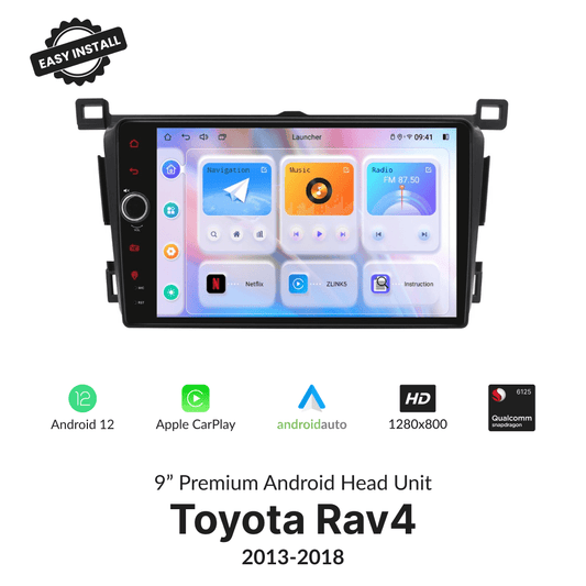 Toyota Rav4 2013-2018 — Premium 9” Carplay & Android Auto Head Unit - Car Tech Studio