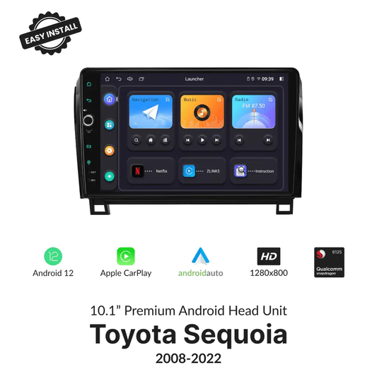 Toyota Sequoia 2008-2022 — Premium 10.1” Carplay & Android Auto Head Unit - Car Tech Studio