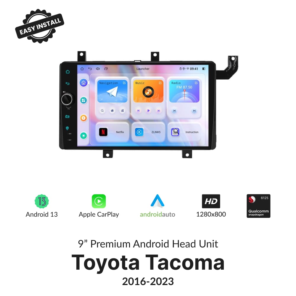 Toyota Tacoma 2016-2023 — Premium 9” Carplay & Android Auto Head Unit