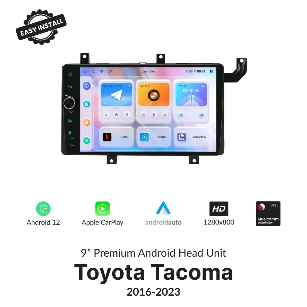 Toyota Tacoma 2016-2023 — Premium 9” Carplay & Android Auto Head Unit - Car Tech Studio