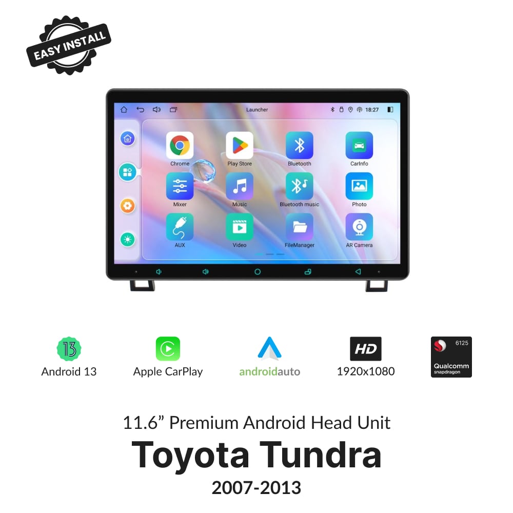Toyota Tundra 2007-2013 — Premium 11.6” Carplay & Android Auto Head Unit