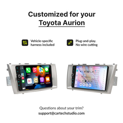 Toyota Aurion 2007-2011 — Premium 9” CarPlay & Android Auto Head Unit 2007