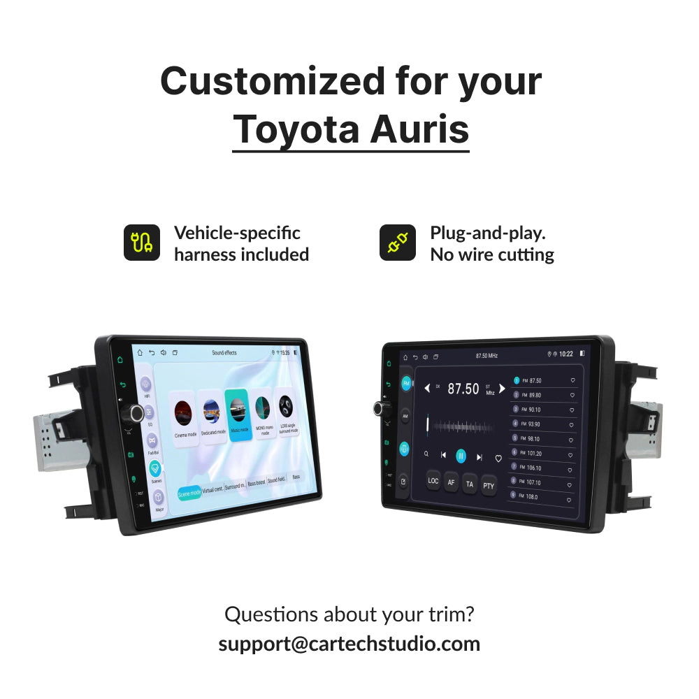 Toyota Auris 2006-2012 — Premium 10.1" CarPlay & Android Auto Head Unit 2006
