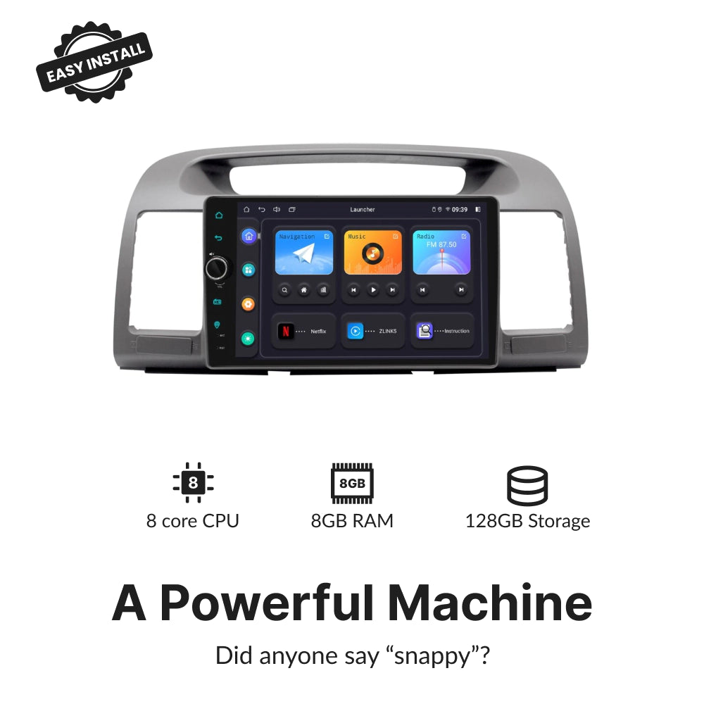 Toyota Camry 2001-2006 — Premium 9” CarPlay & Android Auto Head Unit 2001