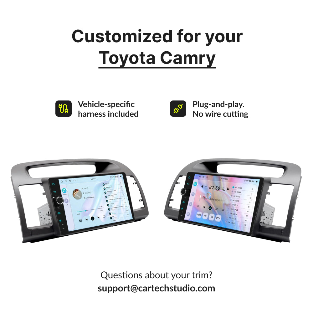 Toyota Camry 2001-2006 — Premium 9” CarPlay & Android Auto Head Unit 2001