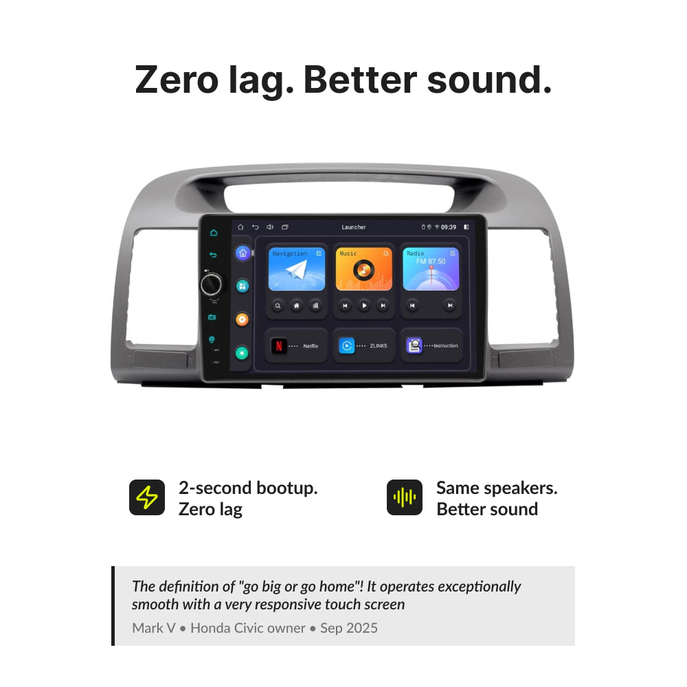 Toyota Camry 2001-2006 — Premium 9” CarPlay & Android Auto Head Unit 2001