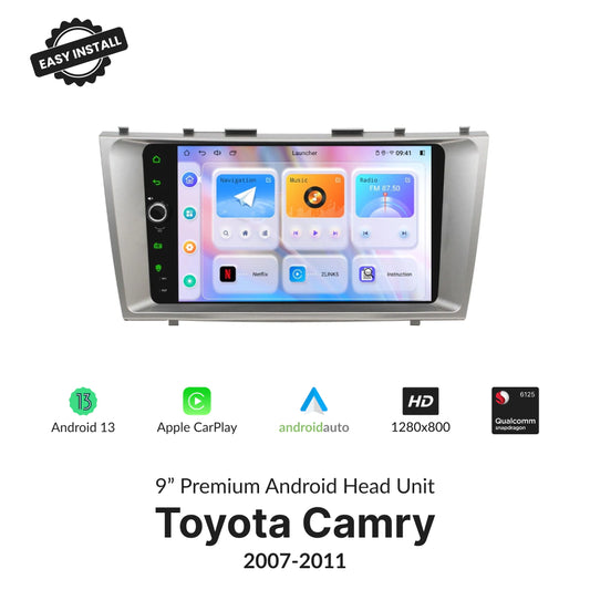 Toyota Camry 2007-2011 — Premium 9” CarPlay & Android Auto Head Unit 2007