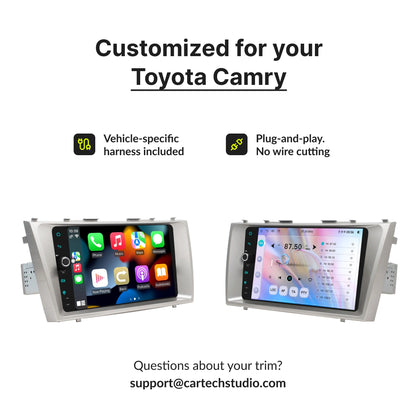 Toyota Camry 2007-2011 — Premium 9” CarPlay & Android Auto Head Unit 2007