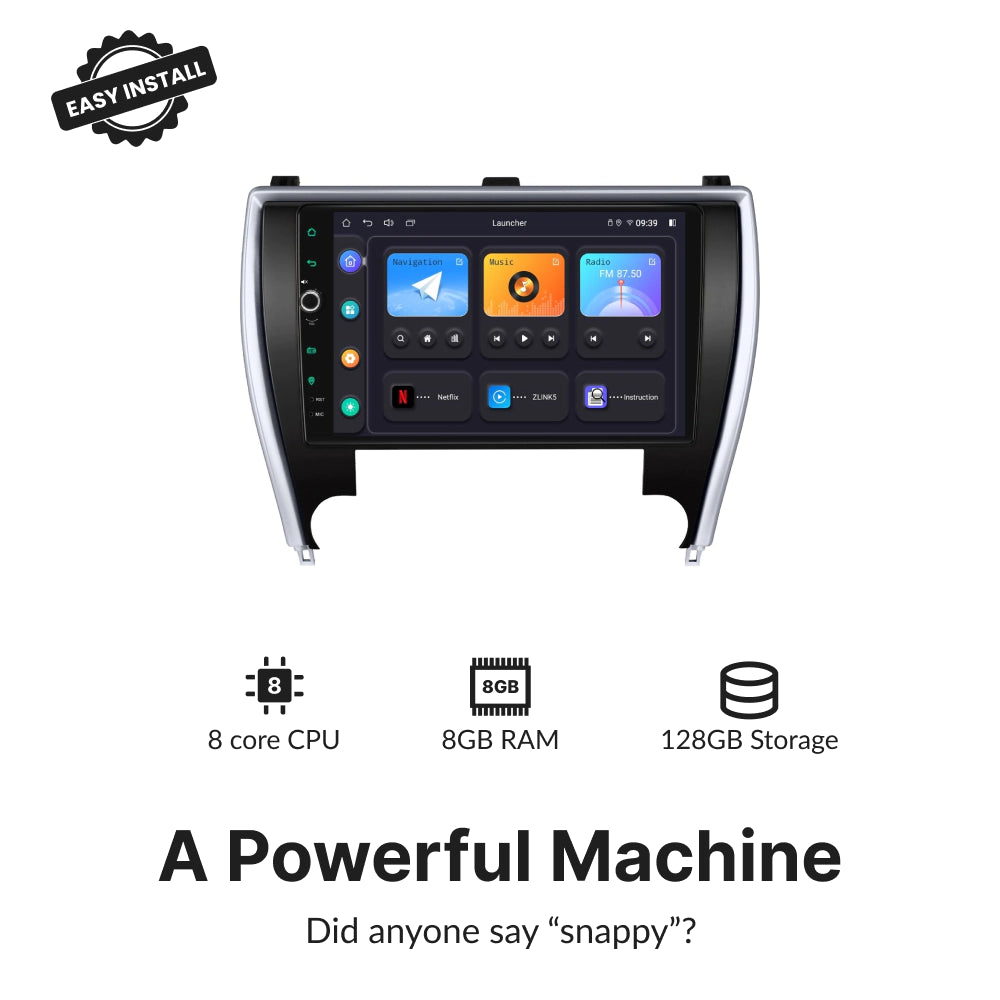 Toyota Camry 2015-2017 (US Version) — Premium 10.1” CarPlay & Android Auto Head Unit 2015