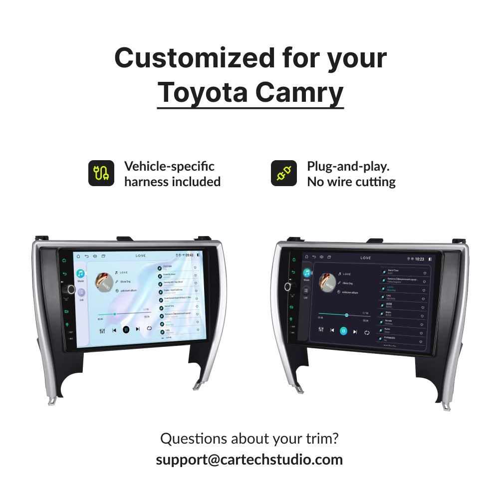 Toyota Camry 2015-2017 (US Version) — Premium 10.1” CarPlay & Android Auto Head Unit 2015