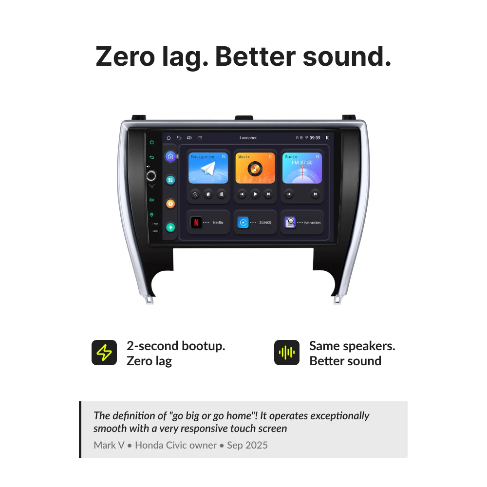 Toyota Camry 2015-2017 (US Version) — Premium 10.1” CarPlay & Android Auto Head Unit 2015