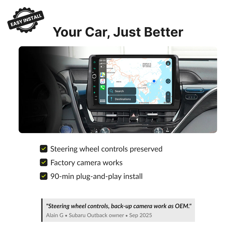 Toyota Camry 2020-2023 — Premium 10.1” CarPlay & Android Auto Head Unit 2020