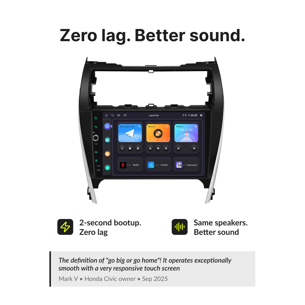 Toyota Camry Hybrid 2012-2014 — Premium 10.1” CarPlay & Android Auto Head Unit 2012