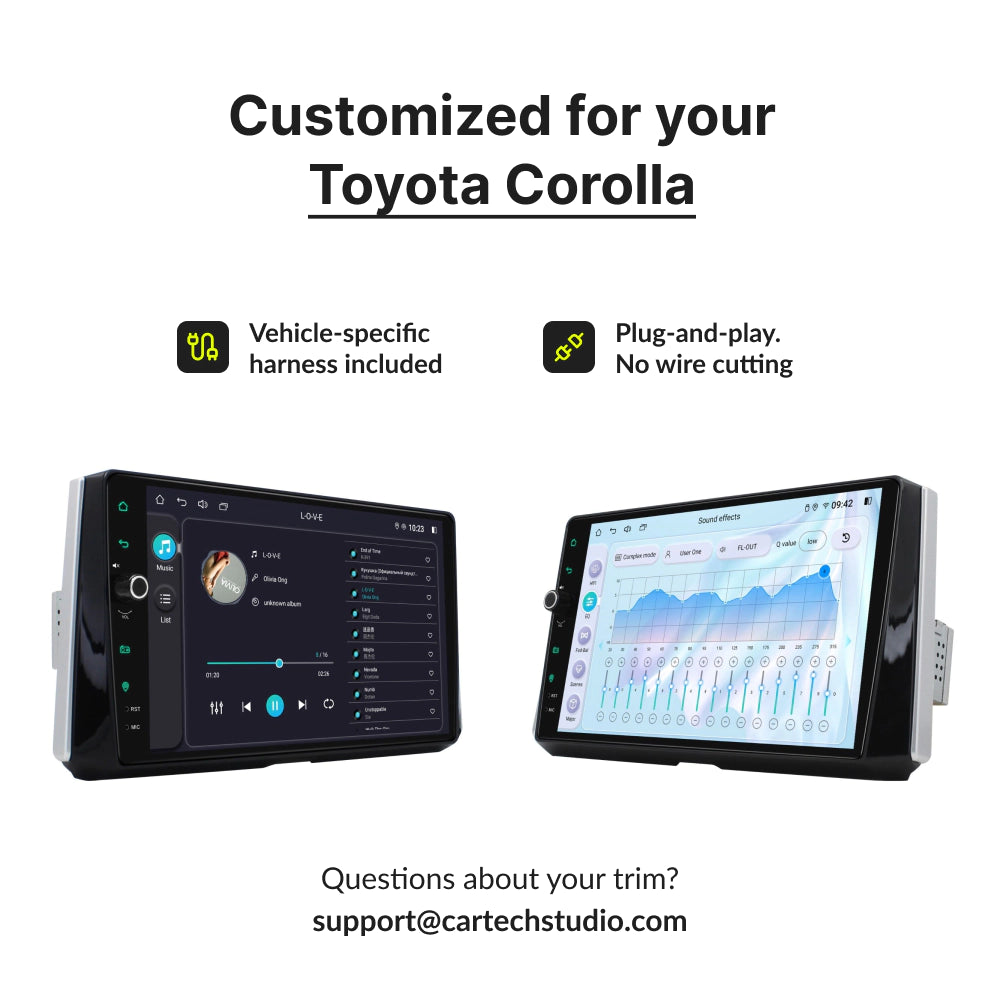 Toyota Corolla 2018-2023 — Premium 10.1” CarPlay & Android Auto Head Unit 2018