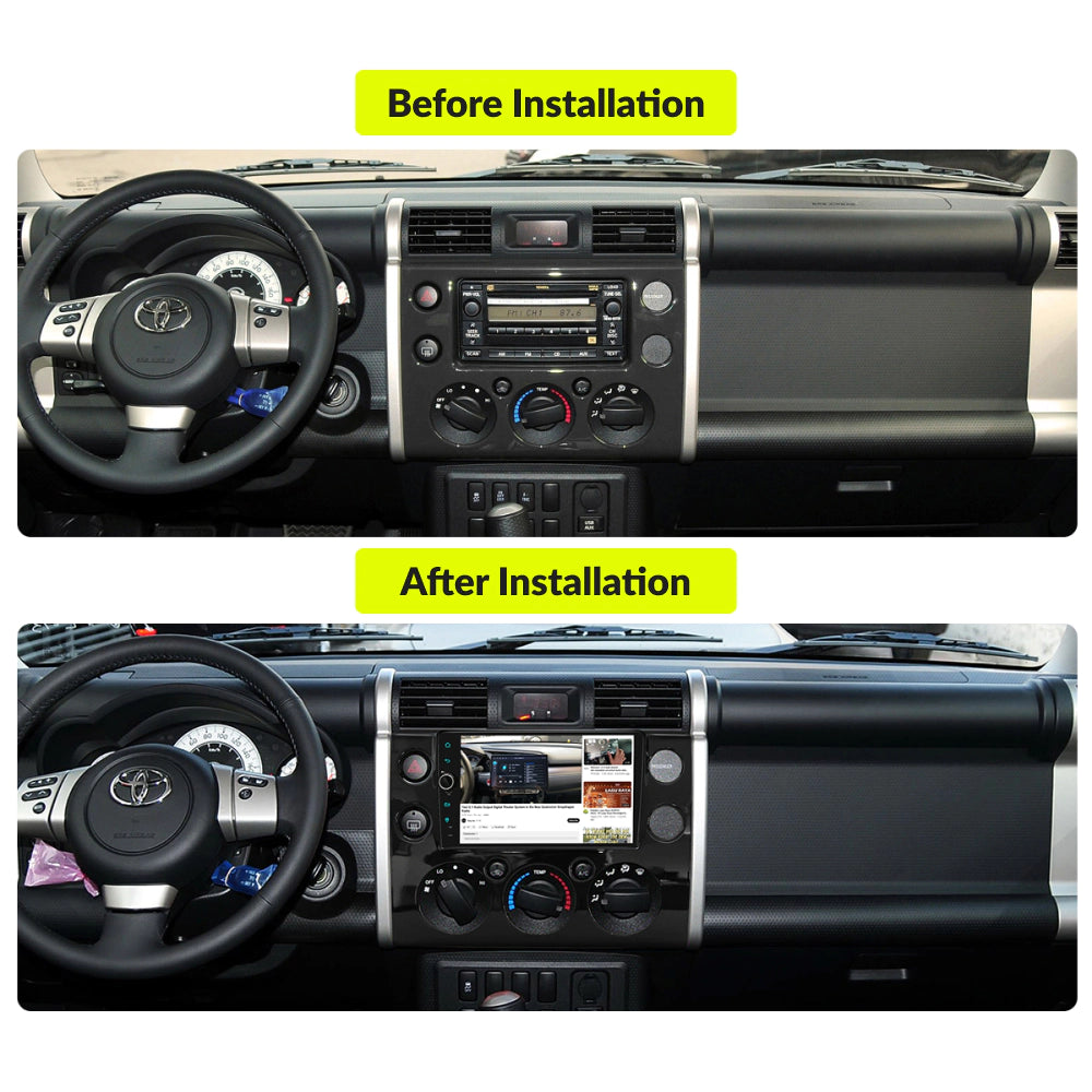 Toyota FJ Cruiser 2007-2014 — Premium 9” CarPlay & Android Auto Head Unit Black / 2007